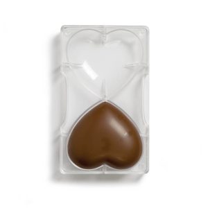 Molde Coração de Chocolate 2 Cavidades