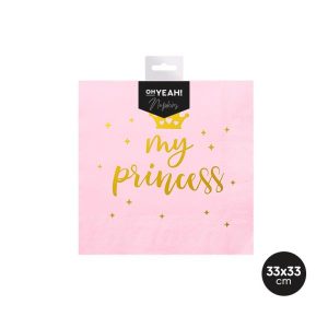 12 Guardanapos My Princess 33cm