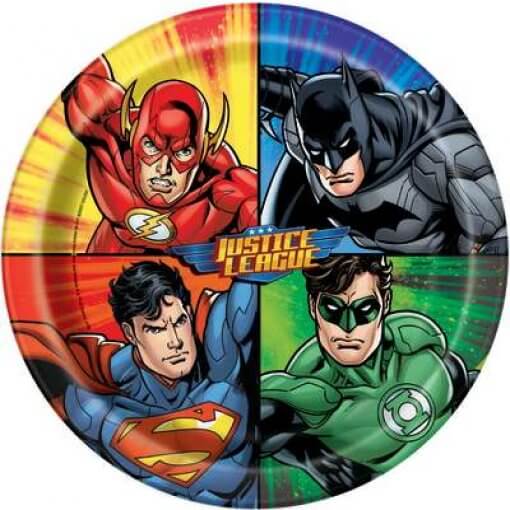 8 Pratos Liga da Justiça 22cm - Image 2