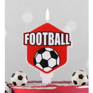 Vela Football Vermelho 8.7cm