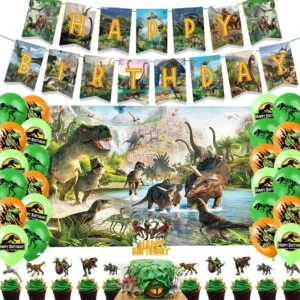 Balões de Festa e Painel e Dinossauros