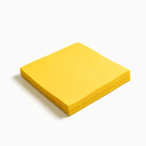 50 Guardanapos Papel Amarelo 25cm