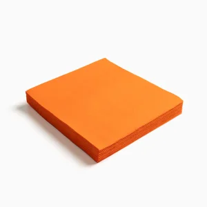 50 Guardanapos Papel Laranja 25cm