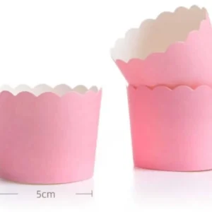 12 Formas Assar Cupcake Rosa