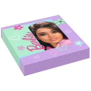 16 Guardanapos Barbie 33cm
