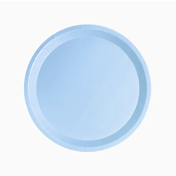10 Pratos Biodegradável Azul Claro 20.5cm - Image 2