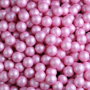 Decoração Açúcar Pérolas Rosa Claro 70g
