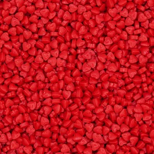 Decoração Açúcar Mini Corações 3D Vermelho
