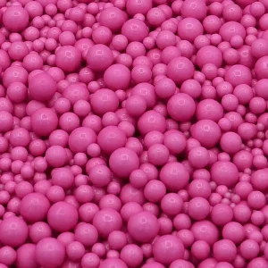 Decoração Açúcar Mix Pérolas Rosa Escuro 80g