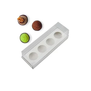 Caixa Cartolina 4 Brigadeiros c/Acetato