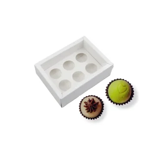 Caixa Cartolina 6 Brigadeiros c/Acetato