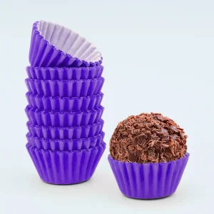 100 Forminhas para Brigadeiro Roxo nº5