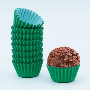 100 Forminhas para Brigadeiro Verde Bandeira nº5