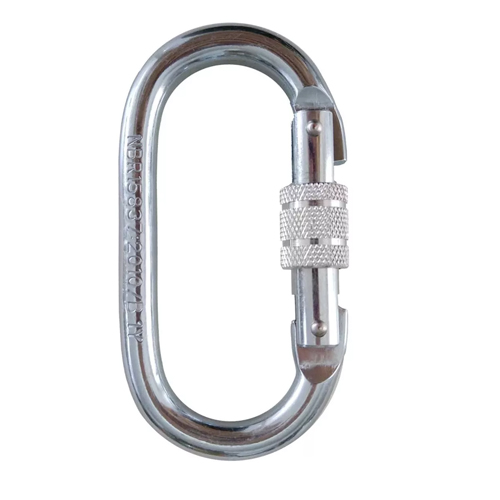 Mosquetão Aço Oval Rosca 25kn Celpan