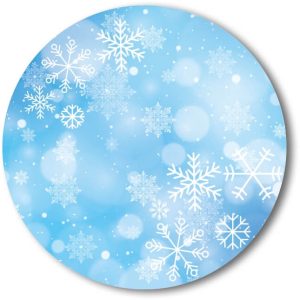 Mini Painel Sublimado com Arco Neve Frozen 40cm