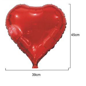 Balão Foil Coração Vermelho