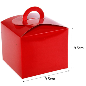 6 Caixas Box para Doces Vermelha