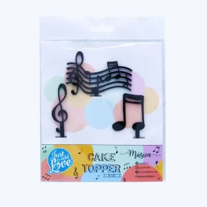Topo de Bolo Música Preto