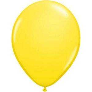 100 Balões Látex Metalizado Amarelo 29cm