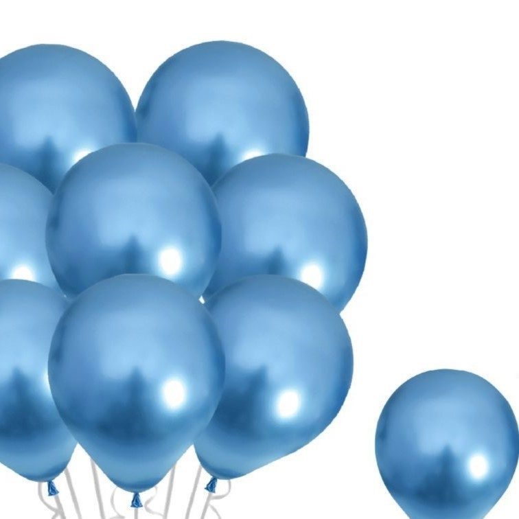 Balão Metalizado Azul 45cm