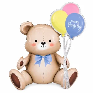 Balão Shape Ursinho Happy Birthday