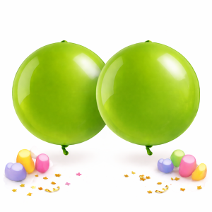 2 Balões Látex Verde 65cm