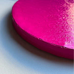 Base Alta para Bolo Rosa Fucshia 25cm x 1.2cm