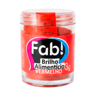 Brilho Alimentício p/Bolo Vermelho