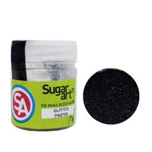 Glitter/Púrpurina Preto Sugar Art 5g