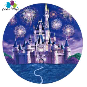 Painel Tecido Sublimado Castelo Princesas 150cm