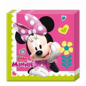20 Guardanapos Minnie Rosa 33cm