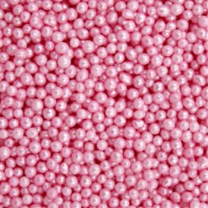 Decoração de Açúcar Missanga Rosa 75g