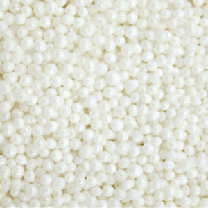 Decoração de Açúcar Missanga Branca 90g