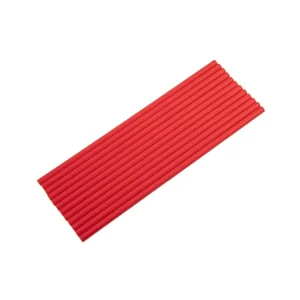 12 Palhinhas em Papel Vermelho