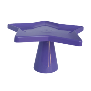 Boleira Estrela Desmontável de Plástico Roxo