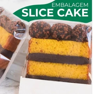 10 Embalagens p/ Slice Cake