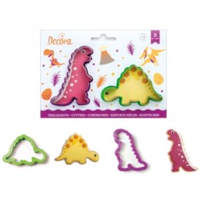 2 Cortadores para Bolacha Dinossauros