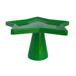 Boleira Estrela Desmontável de Plástico Verde